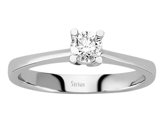 Solitärring mit 0,33 ct Diamant | 14K Weißgold - hochwertiger Schmuck von Rosy Lab Diamonds