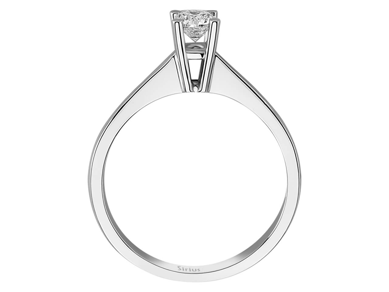 Solitärring mit Diamant – 0,33 Karat in 14K Weißgold