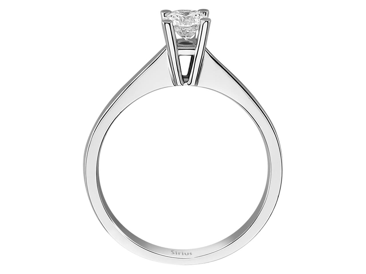 0,39 ct Pırlantalı Tektaş Yüzük | 14K Beyaz Altın - Rosy Lab Diamonds'tan yüksek kaliteli Mücevher