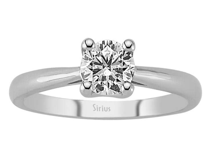 0,79 karat laboratuvarda yetiştirilmiş elmaslı Beyaz Altın yüzük - 14K 2,59 g - Rosy Lab Diamonds’tan yüksek kaliteli Mücevher