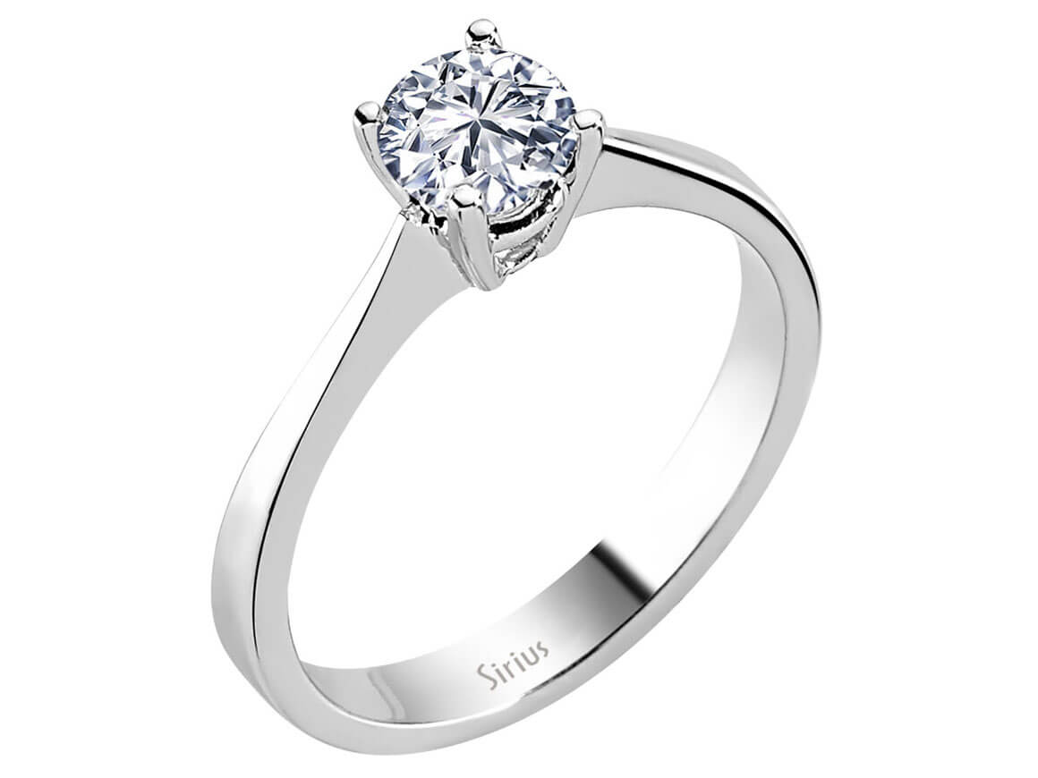 Eleganter Weißgold-Ring mit 0,62 Karat Labor-Diamant
