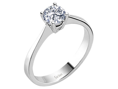 Eleganter Weißgold-Ring mit 0,62 Karat Labor-Diamant