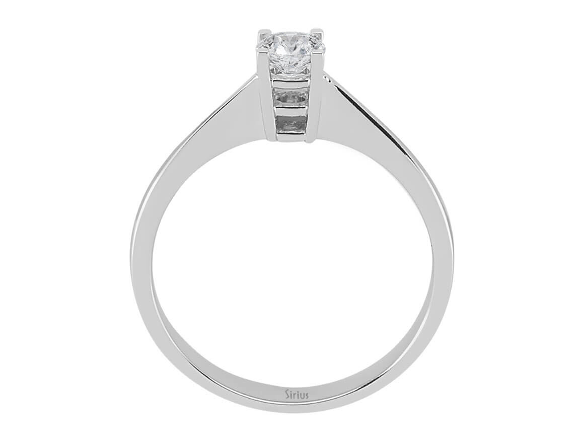Bague de fiançailles avec Diamant de 0,30 ct - Or Blanc 14K | 17R0122 - Bijoux haut de gamme de Rosy Lab Diamonds
