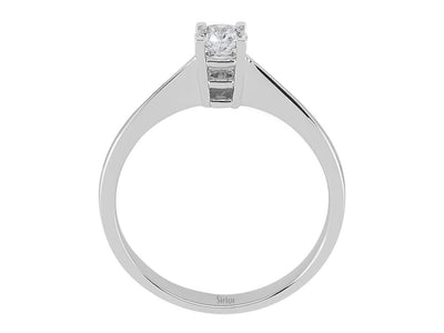 Verlobungsring aus 14K Weißgold mit 0,30 Karat natürlichem Diamanten – 17R0122