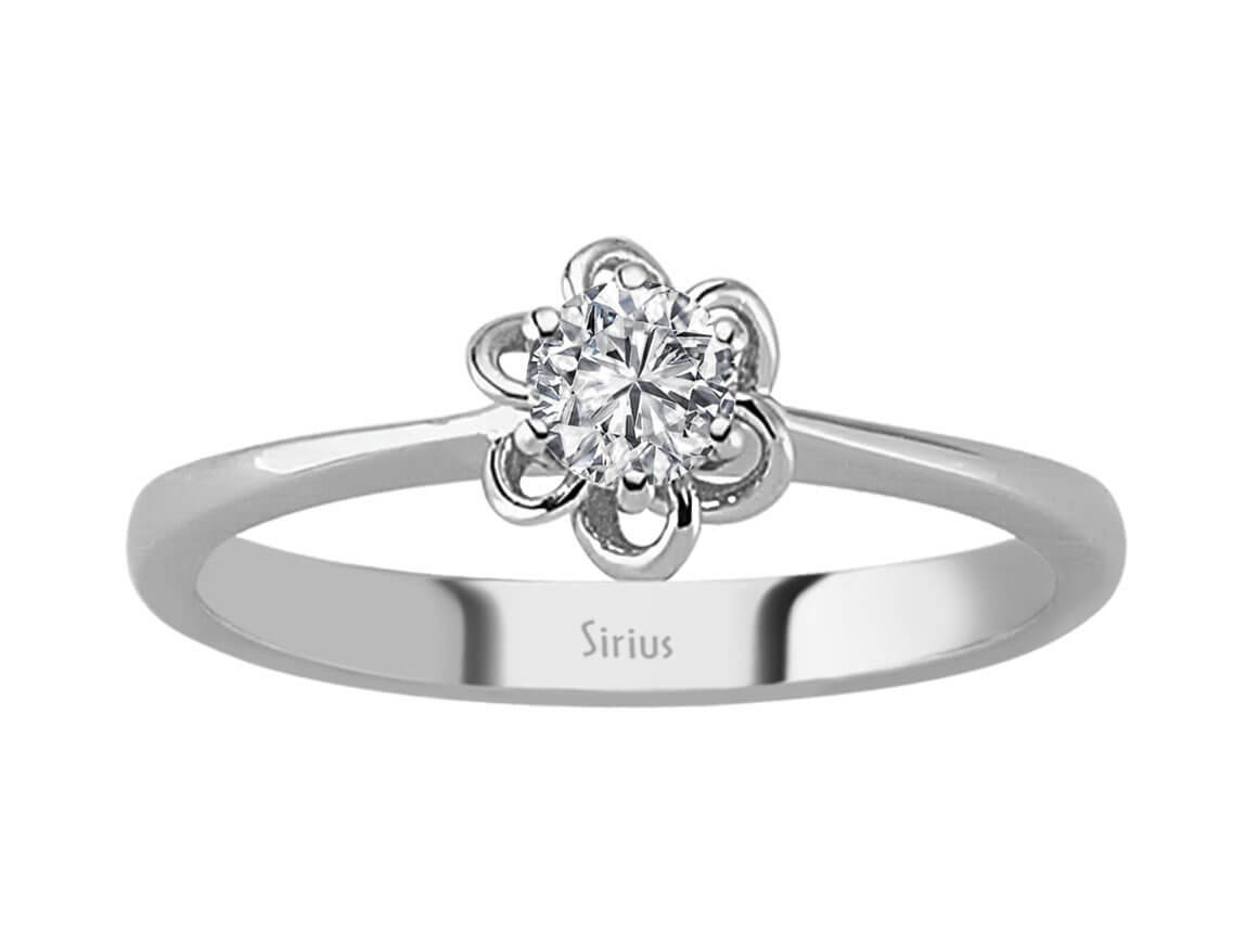 Bague solitaire en Or Blanc 14 carats avec un diamant de laboratoire de 0,31 ct – Bijoux haut de gamme de Rosy Lab Diamonds