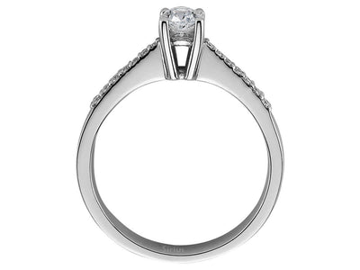 Eleganter Verlobungsring mit laborgezüchtetem Diamant – 0,45 Karat in 14K Weißgold