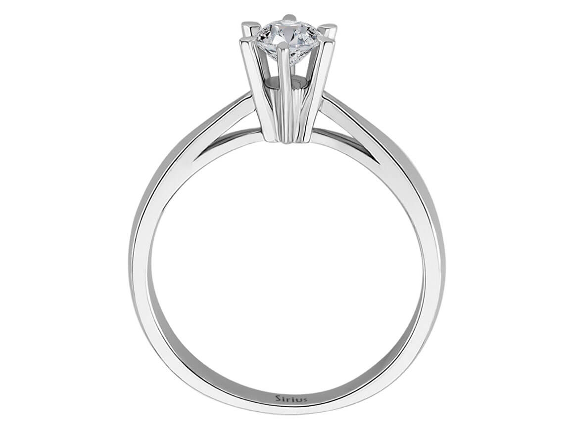 Eleganter Solitärring mit 0,33 Karat Brillant – 14K Weißgold