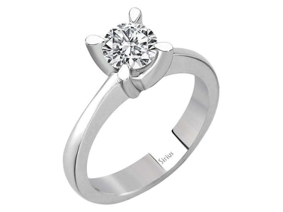Solitär-Ring mit 0,60 Karat Labordiamant in Weißgold – Modell 17R0213