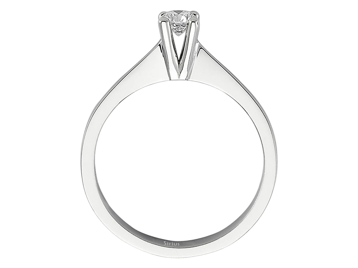 White Gold Solitaire Ring with 1 Lab-Grown Diamond, 0.20 Carats – high-quality Jewelry from Rosy Lab Diamonds