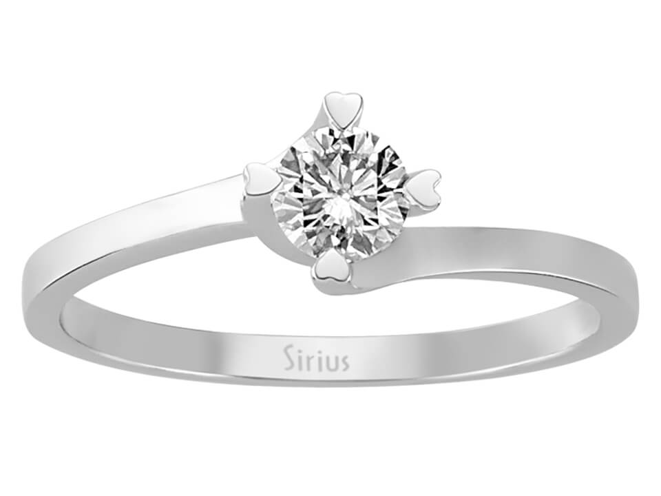 Eleganter Solitär-Diamantring mit laborgezüchtetem Diamanten | 14 Karat Weißgold - hochwertiger Schmuck von Rosy Lab Diamonds