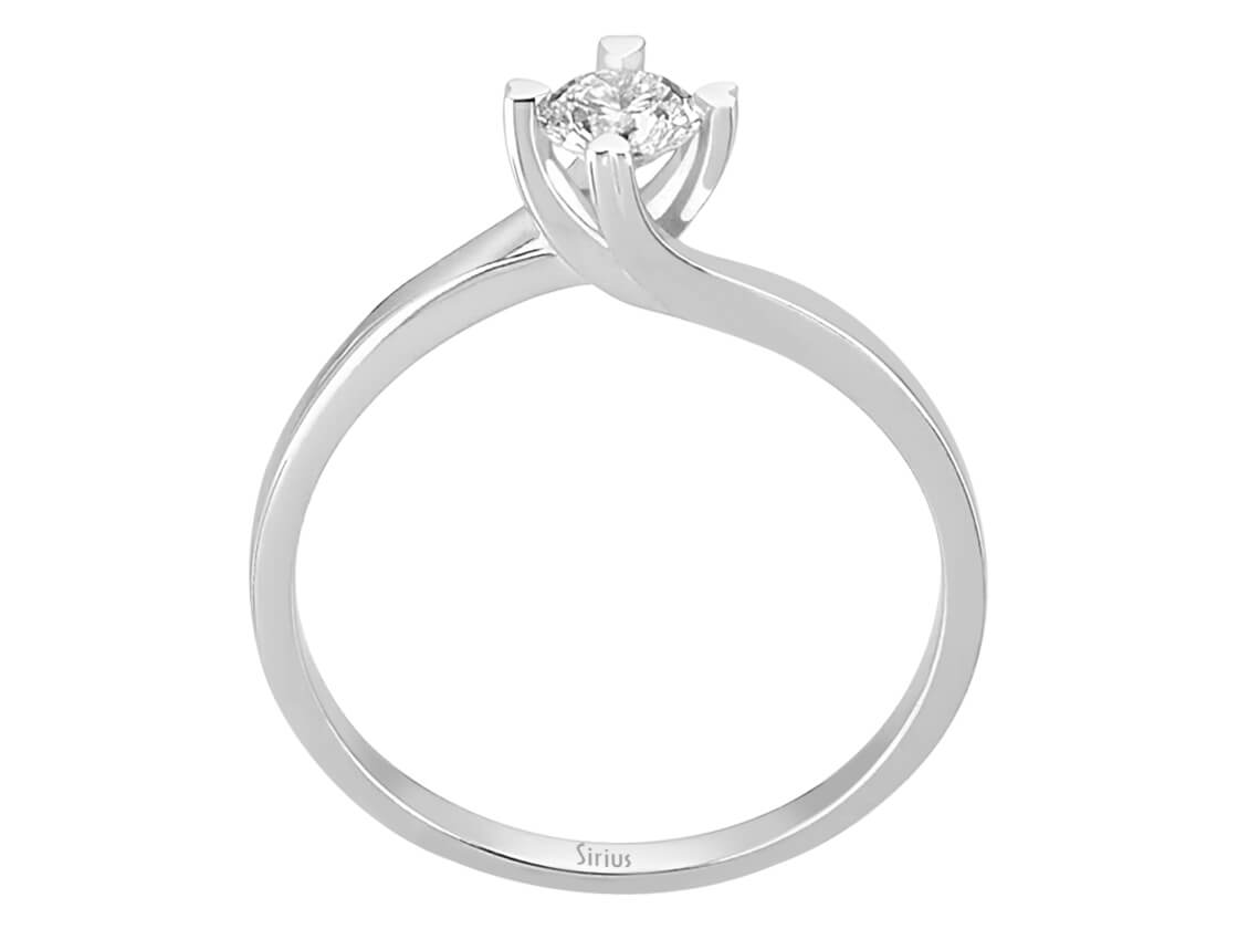 Eleganter Solitär-Diamantring mit laborgezüchtetem Diamanten | 14 Karat Weißgold - hochwertiger Schmuck von Rosy Lab Diamonds