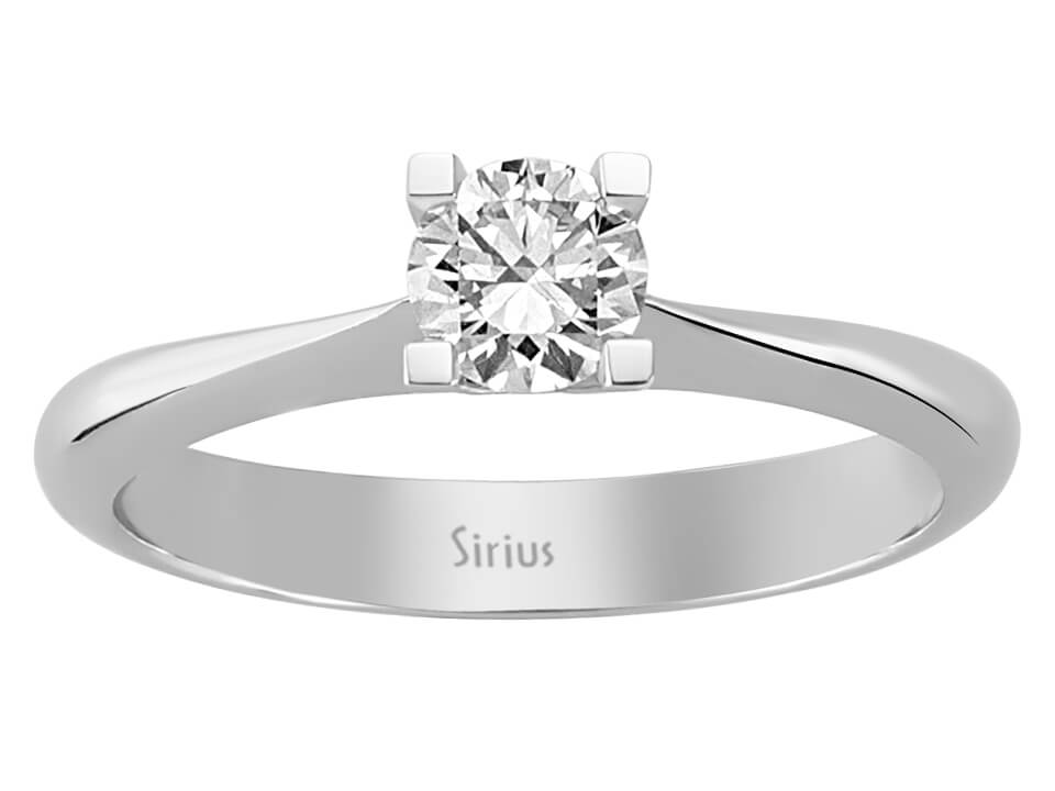 Eleganter Solitär-Diamantring mit laborgezüchtetem Diamanten | 14 Karat Weißgold - hochwertiger Schmuck von Rosy Lab Diamonds
