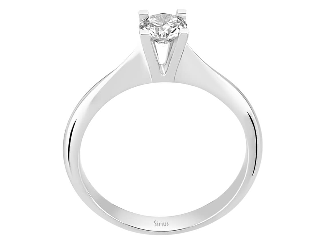 Eleganter Solitär-Diamantring mit laborgezüchtetem Diamanten | 14 Karat Weißgold - hochwertiger Schmuck von Rosy Lab Diamonds