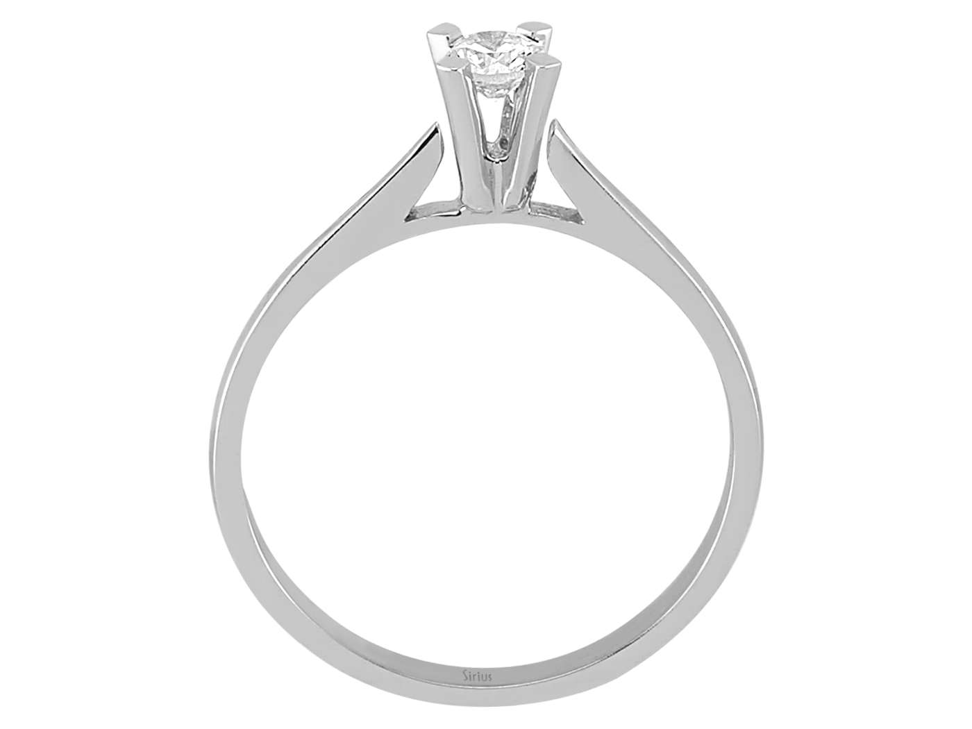 Ring mit Diamant & Labordiamanten in 14K Weißgold | Rosy – hochwertiger Schmuck von Rosy Lab Diamonds