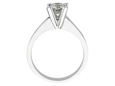 Weißgold-Ring mit 1 laborgezüchteten Diamant 0,78 Karat