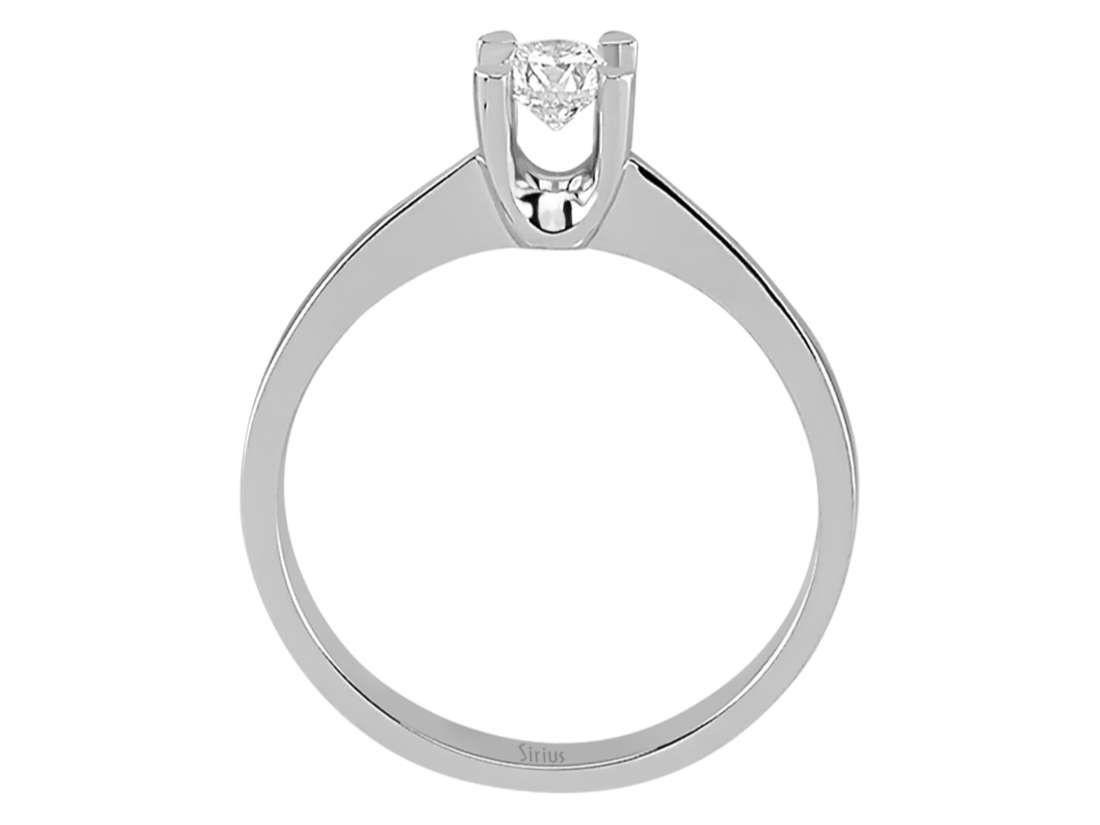 Solitärring aus 14K Weißgold mit 0.29 ct Labor-Diamant - 6 Krappen - hochwertiger Schmuck von Rosy Lab Diamonds