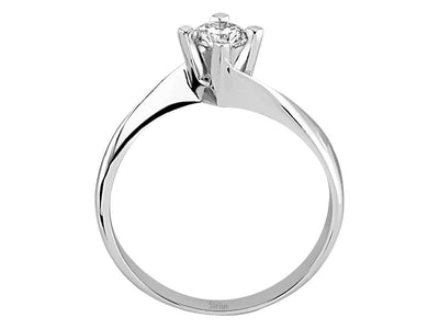 Klassischer Solitärring mit Labor-Diamant – 0.33 ct