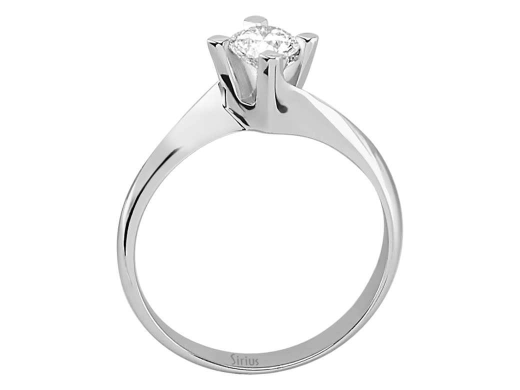 Solitärring aus 14K Weißgold mit 0.41 ct Labor-Diamant - hochwertiger Schmuck von Rosy Lab Diamonds