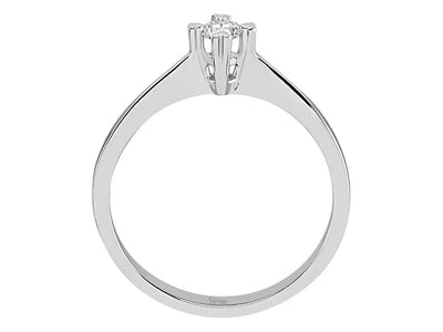 Feiner Solitärring mit Labor-Diamant – 0.14 ct