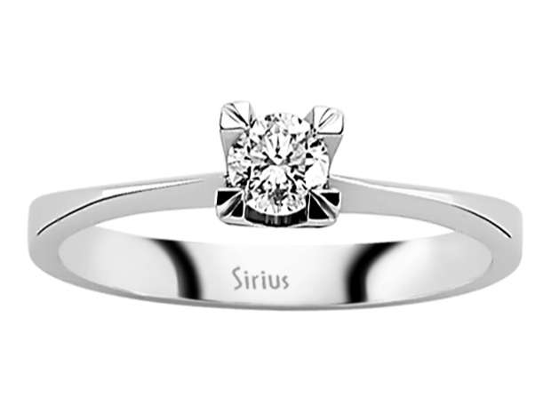 Solitärring aus 14K Weißgold mit 0.30 ct Labor-Diamant - hochwertiger Schmuck von Rosy Lab Diamonds