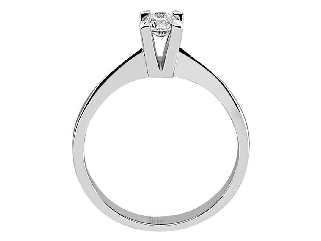 Solitärring aus 14K Weißgold mit 0.30 ct Labor-Diamant - hochwertiger Schmuck von Rosy Lab Diamonds