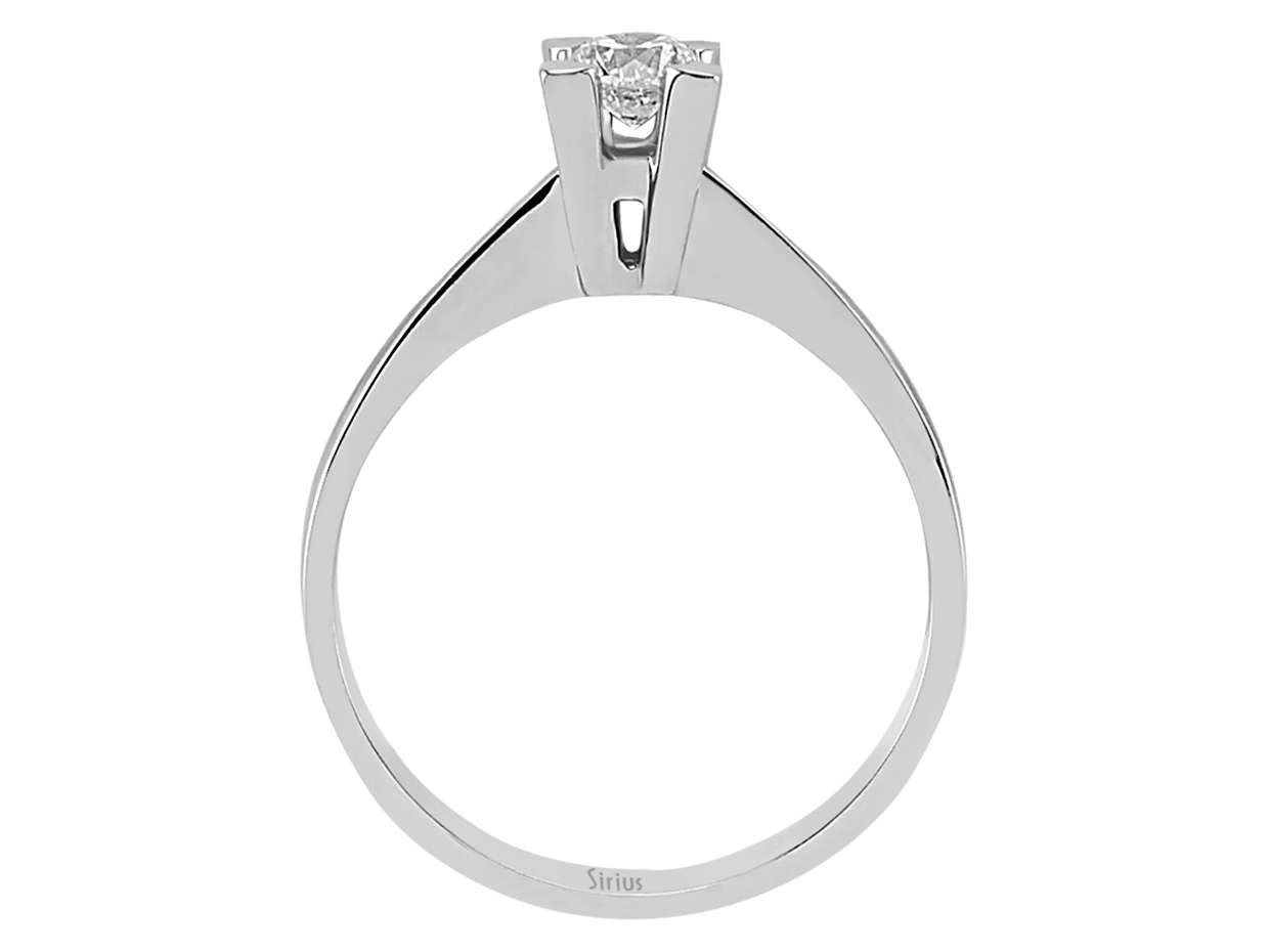 Klassischer Solitärring mit Labor-Diamant – 0.26 ct