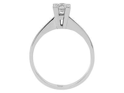 Klassischer Solitärring mit Labor-Diamant – 0.26 ct