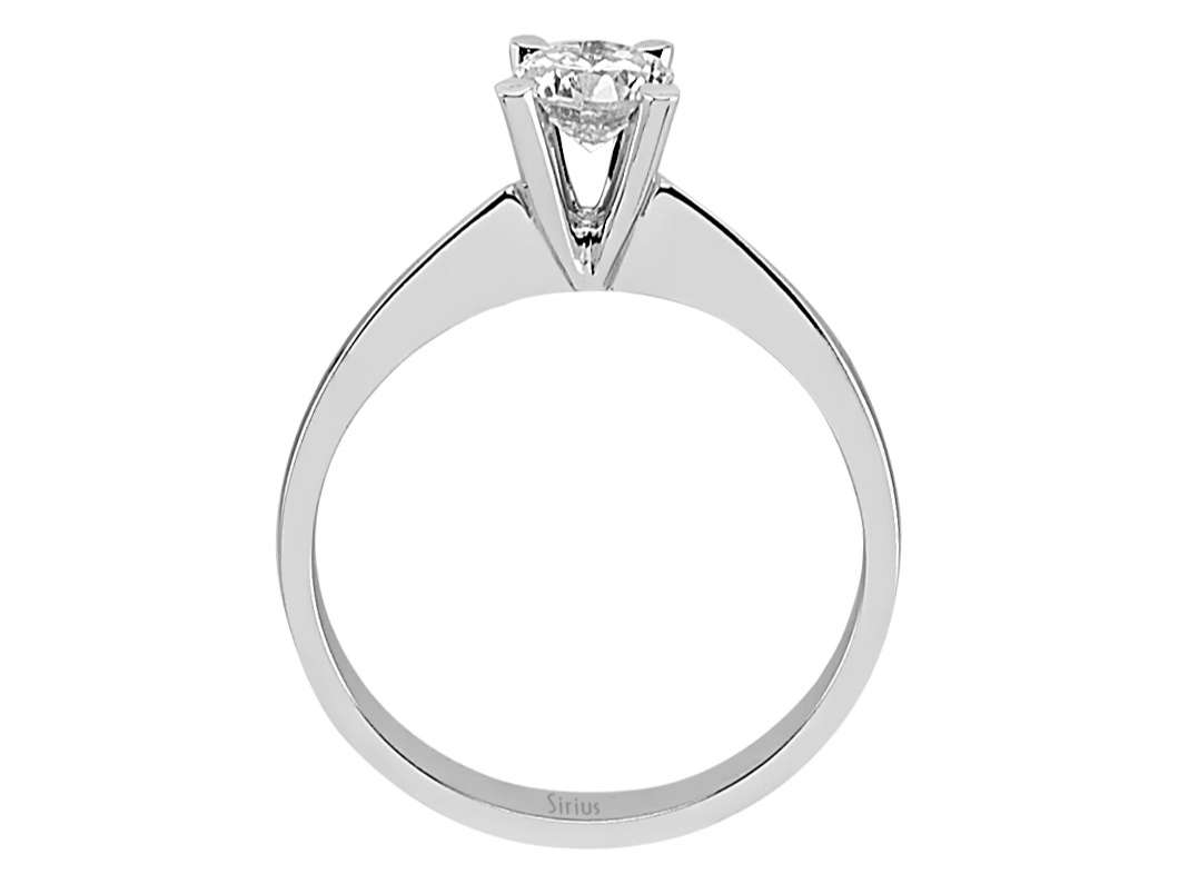Solitärring aus 14K Weißgold mit Labor-Diamant – 0.48 ct – hochwertiger Schmuck von Rosy Lab Diamonds