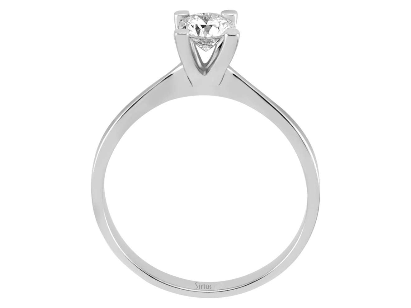 Ring mit Diamant & Labordiamanten in 14K Weißgold | Rosy – hochwertiger Schmuck von Rosy Lab Diamonds