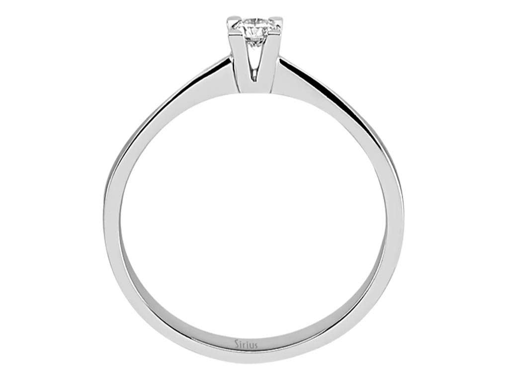 Solitärring aus 14K Weißgold mit Labor-Diamant - 0.11 ct - hochwertiger Schmuck von Rosy Lab Diamonds