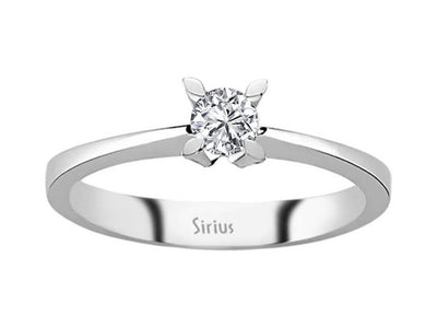 Zarter Solitärring mit Labor-Diamant – 0.20 ct