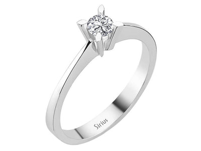 Zarter Solitärring mit Labor-Diamant – 0.20 ct
