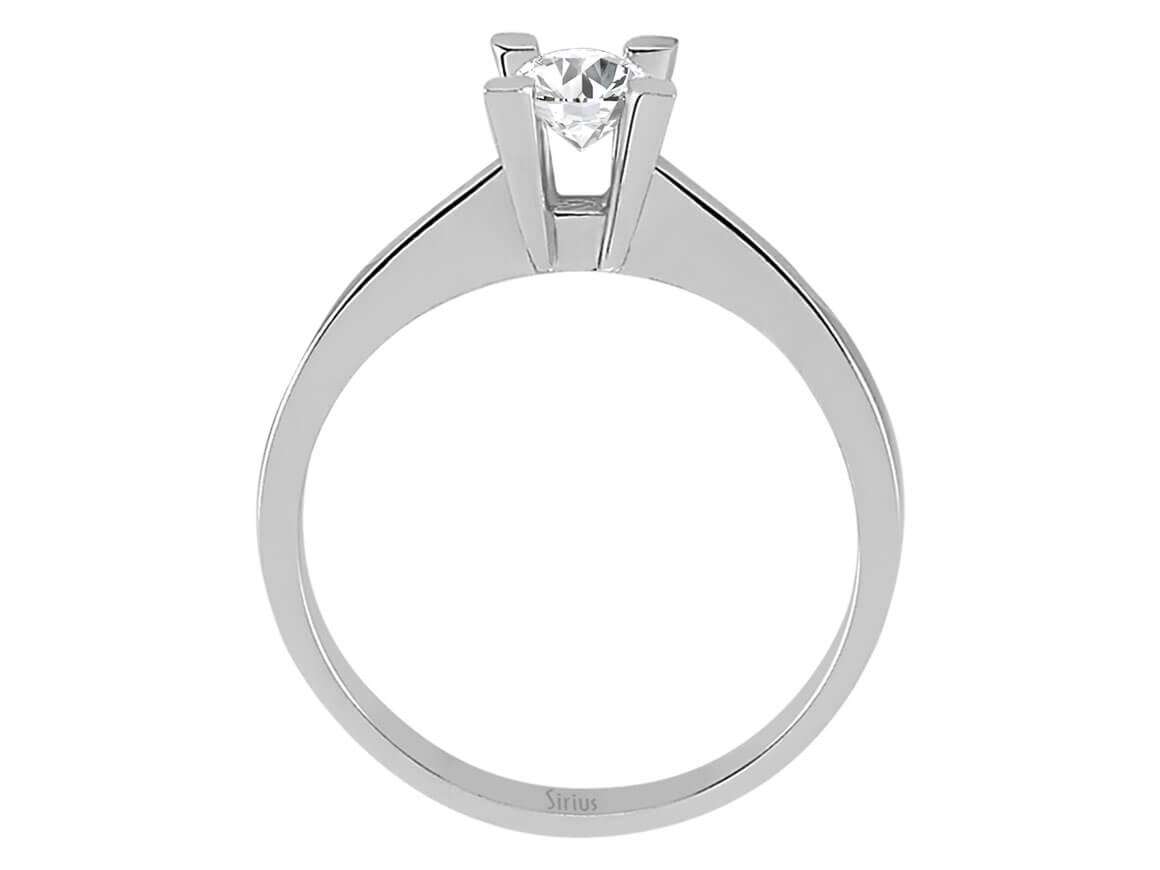 Solitärring aus 14K Weißgold mit 0.40 ct Labor-Diamant - hochwertiger Schmuck von Rosy Lab Diamonds