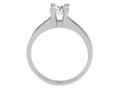 Klassischer Solitärring mit Labor-Diamant – 0.40 ct