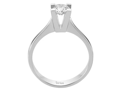 Klassischer Solitär-Diamantring mit 0,60 ct in 14K Weißgold