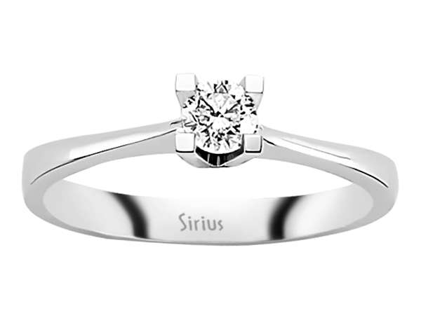 Tektaş Yüzük 0,25 ct - 14K Beyaz Altın Pırlanta - Model 24R0041 - Rosy Lab Diamonds’tan yüksek kaliteli Mücevher