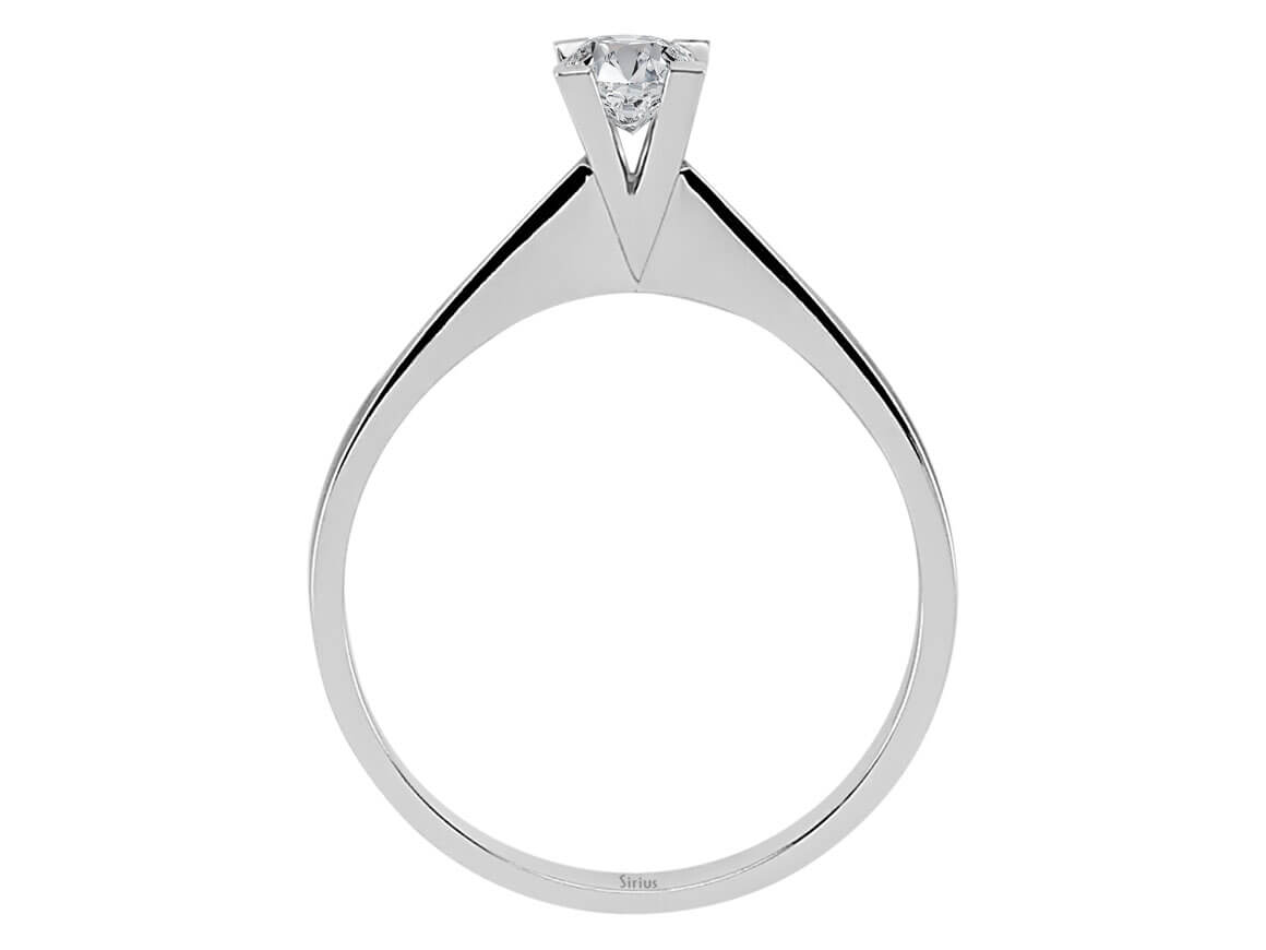 Moderner Solitärring mit Labor-Diamant – 0.30 ct