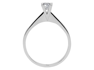 Moderner Solitärring mit Labor-Diamant – 0.30 ct