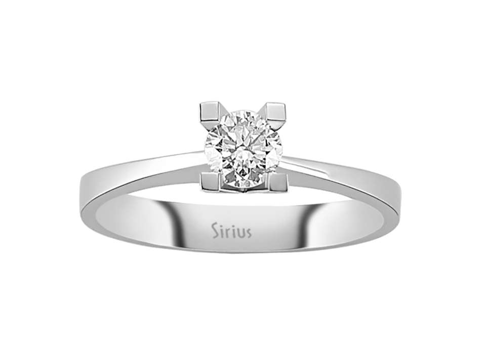 Solitärring aus 14K Weißgold mit 0.41 ct Labor-Diamant - hochwertiger Schmuck von Rosy Lab Diamonds