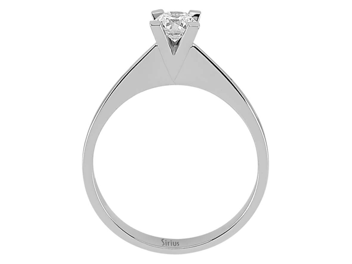 Solitärring aus 14K Weißgold mit 0.41 ct Labor-Diamant - hochwertiger Schmuck von Rosy Lab Diamonds