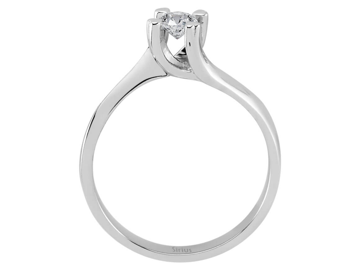 Solitärring mit 0,23 Karat Labordiamant in 14K Weißgold