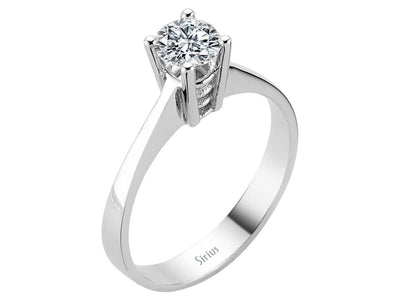 Solitärring mit 0,53 Karat Labordiamant in 18K Weißgold – Funkelnde Eleganz