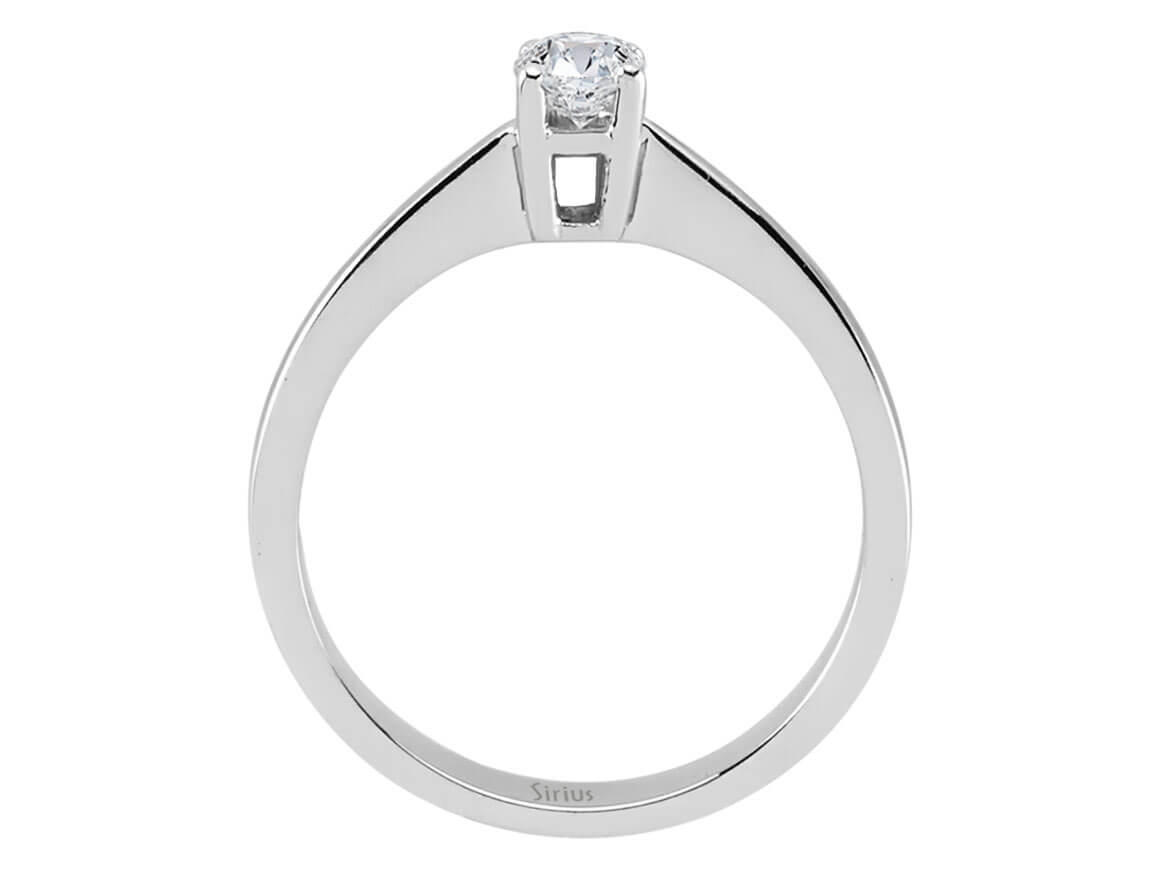 Solitärring mit 0,28 Karat Labordiamant in 18K Weißgold – Dezent & Edel