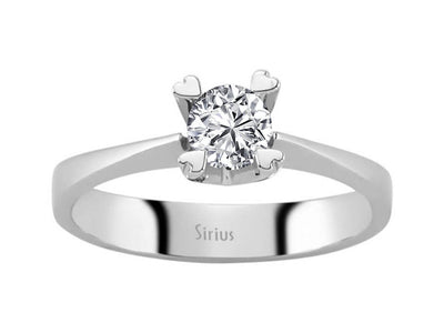 Solitärring mit 0,36 Karat Labordiamant in 14K Weißgold – Ausdruck voller Liebe