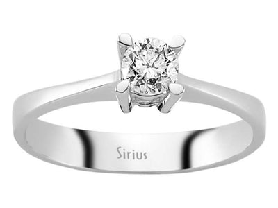 Solitärring mit 0,39 Karat Labordiamant in 14K Weißgold – Zeitlos & Elegant