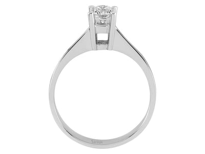 Solitärring mit 0,39 Karat Labordiamant in 14K Weißgold – Zeitlos & Elegant