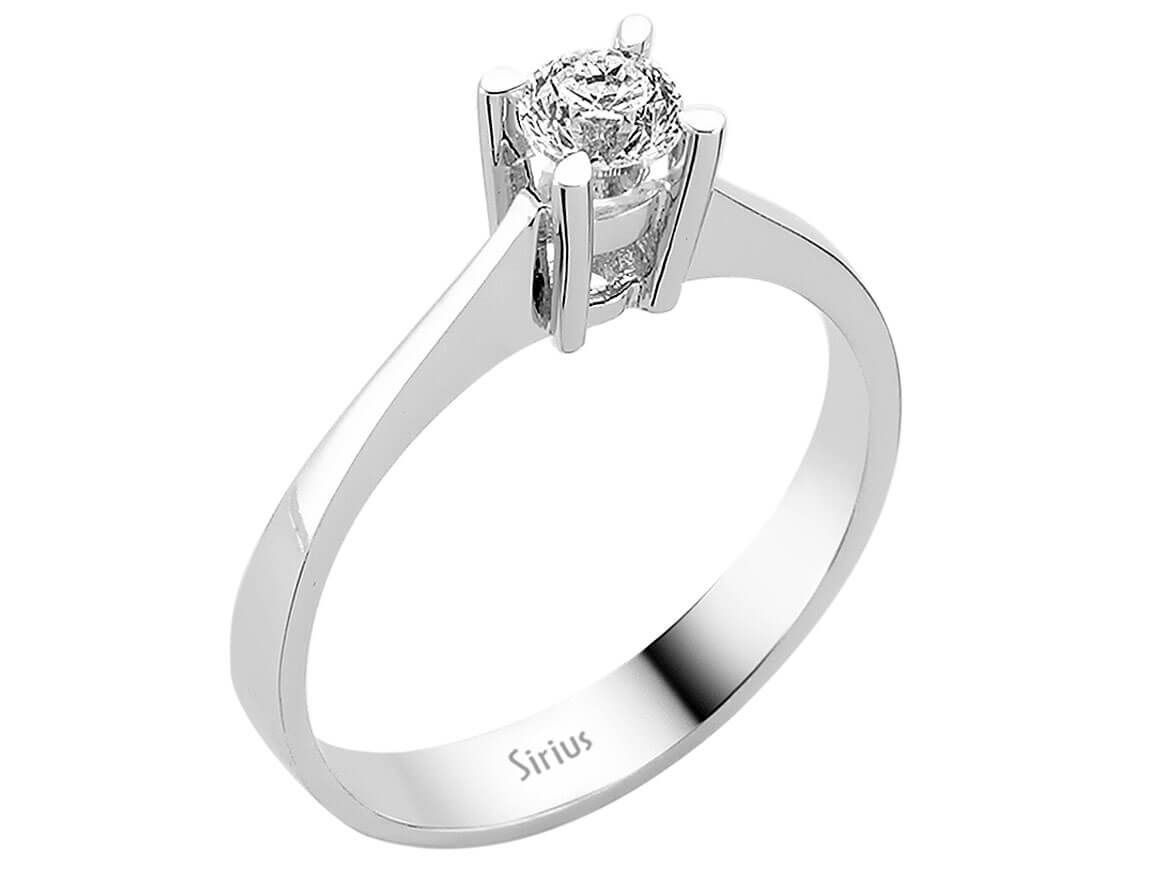 Solitärring mit 0,39 Karat Labordiamant in 14K Weißgold – Zeitlos & Elegant