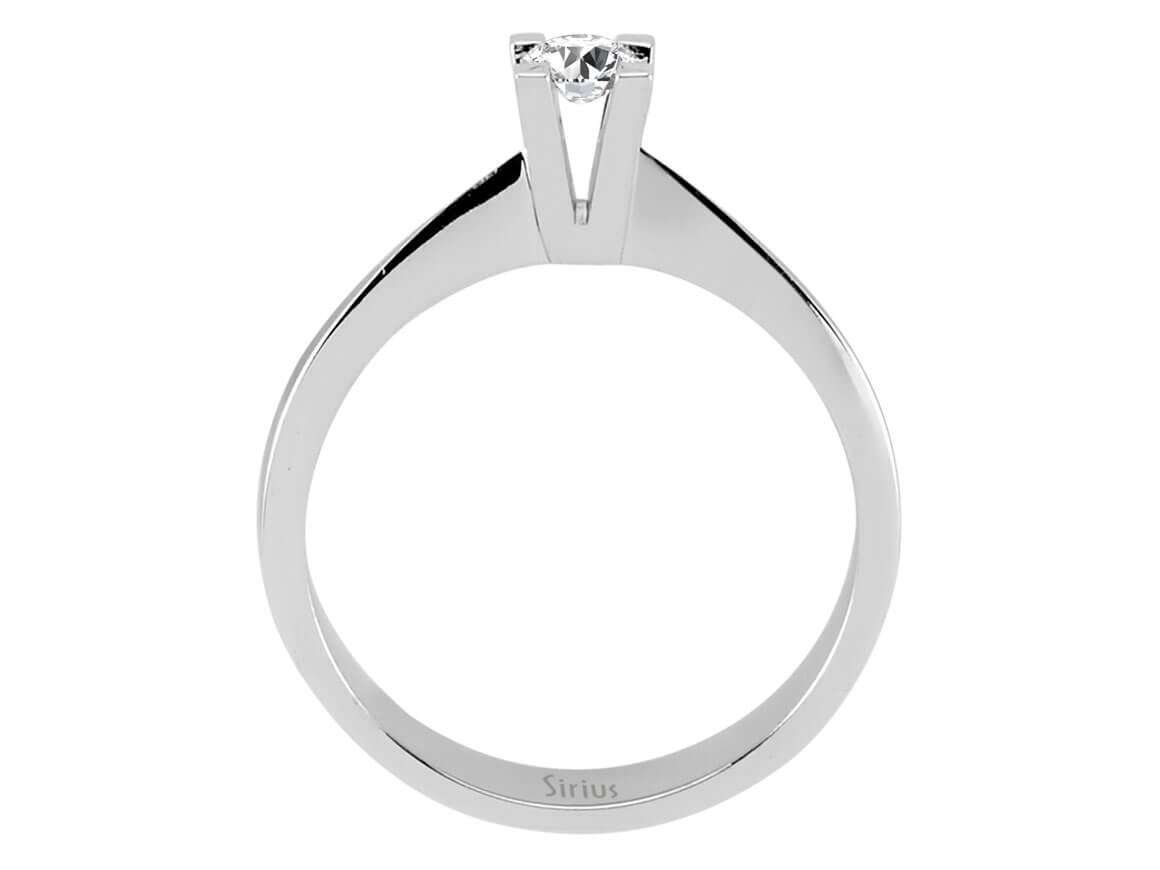 18K Beyaz Altın içinde 0,16 ct Laboratuvar Pırlantası bulunan Tektaş Yüzük - Sade ve Zarif - Rosy Lab Diamonds’tan kaliteli Mücevher
