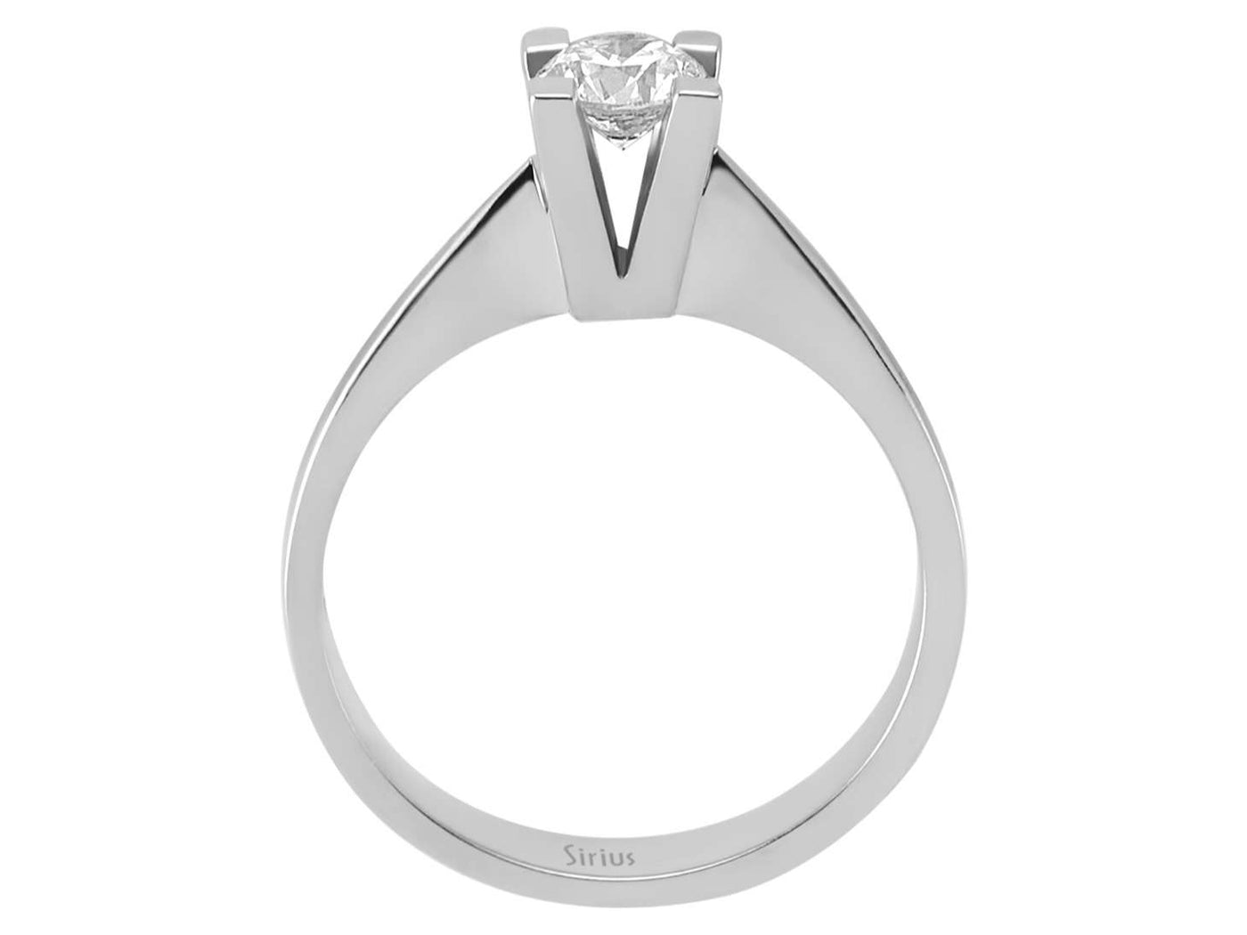 Eleganter Solitär-Diamantring mit 0,41 ct in 14K Weißgold