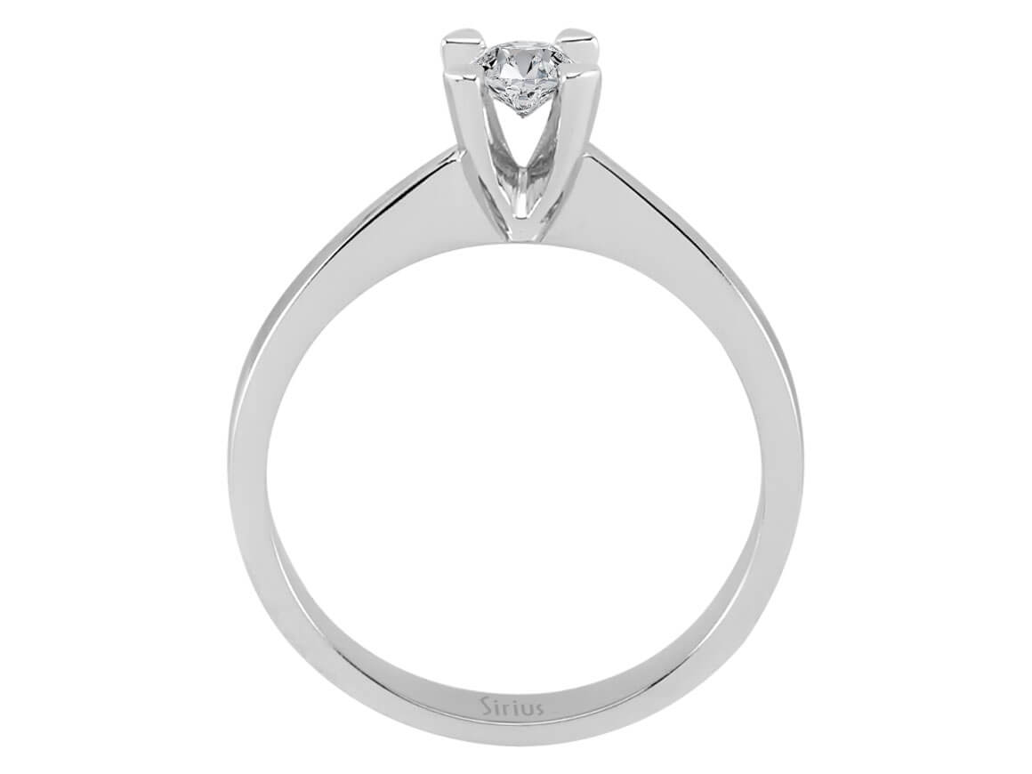 Feiner Solitärring mit 0,23 Karat Labordiamant in 14K Weißgold